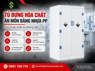 Tủ đựng hóa chất ăn mòn bằng nhựa PP