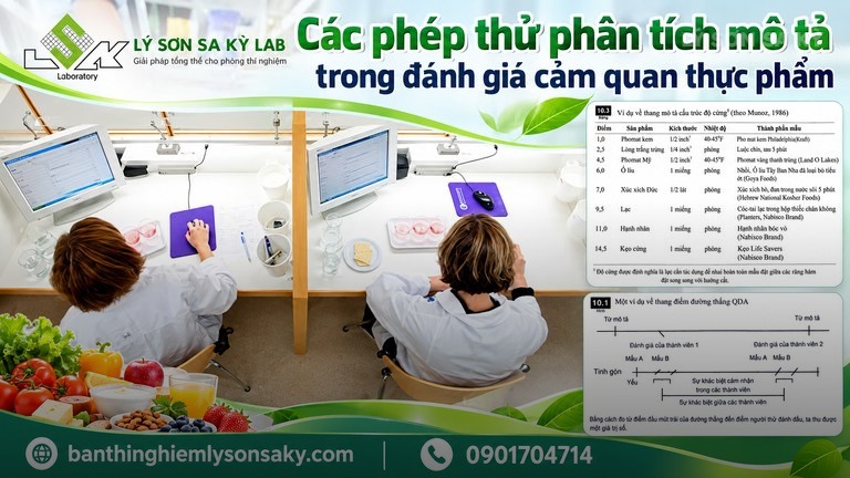 cac phep thu phan tich mo ta trong danh gia cam quan thuc pham